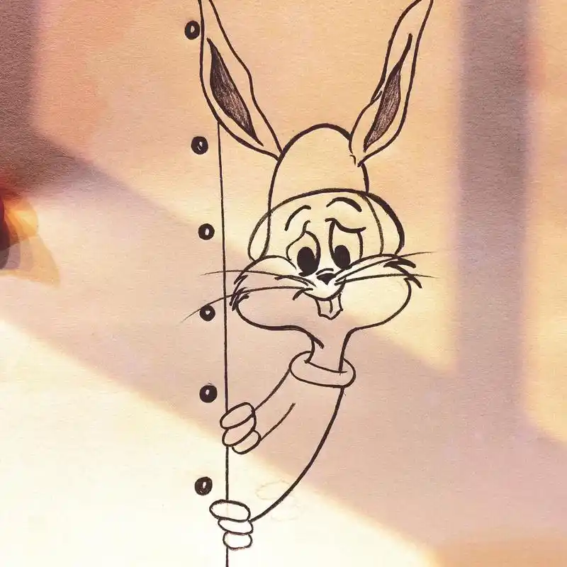 兔八哥卡通可爱铅笔画.讲永远太远了 我只要每个明天你都在 # - 抖音