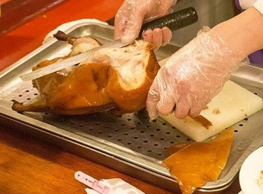 专业实体店教学烤鸭