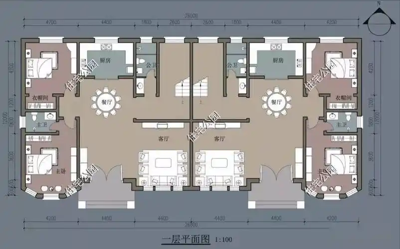 精选图库丨10套双拼户型推荐,兄弟两人再也不愁分家难了