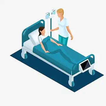 立体生病住院的人物设计