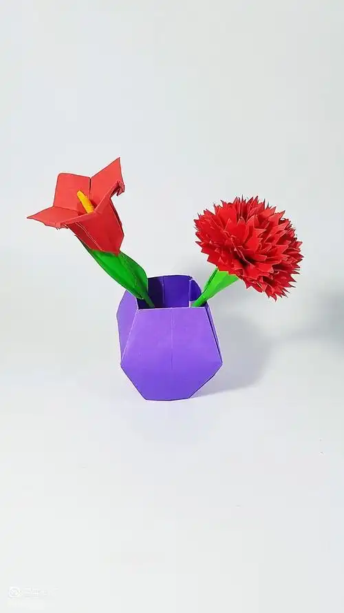 母亲节手工折纸康乃馨教程