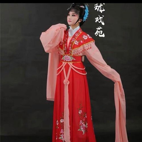 新款越剧花旦戏服越剧小姐服装黄梅戏小姐服装新红娘装雪纺面料女【7