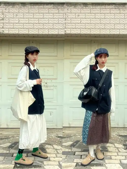 每日穿搭  #ootd  #日系穿搭  #马甲搭配  #时尚薯