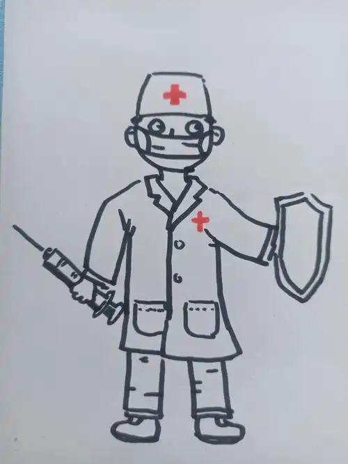 海林壹基金儿童服务站——画《医生》