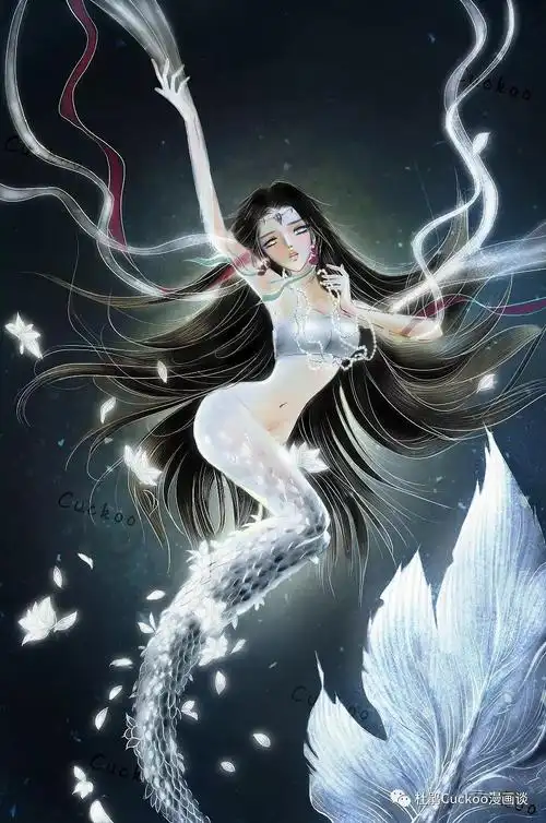 插画练习——鲛女