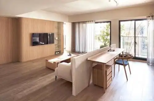 这电视墙设计你肯定没见过,115平米日式风格装修案例