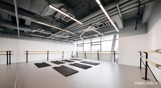 运动空间400平米装修案例_效果图 - 400㎡现代芭蕾舞蹈工作室 - 设计