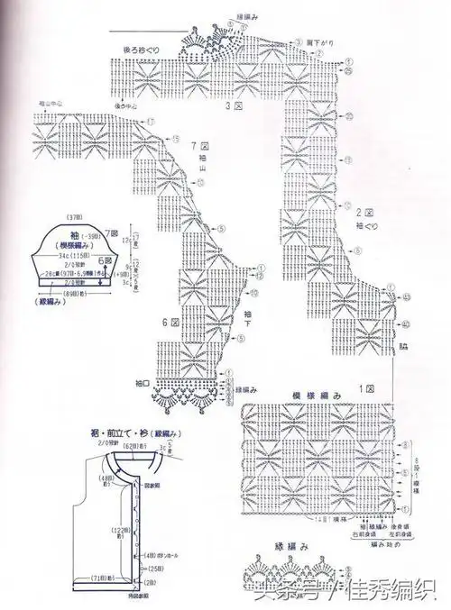 学会这一种钩针花样,就可以钩出多种款式的衣服了,多好啊!