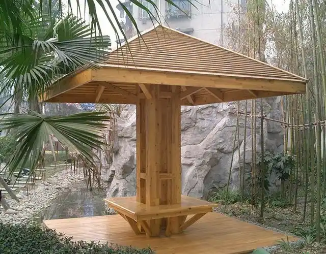 防腐木凉亭有什么特征