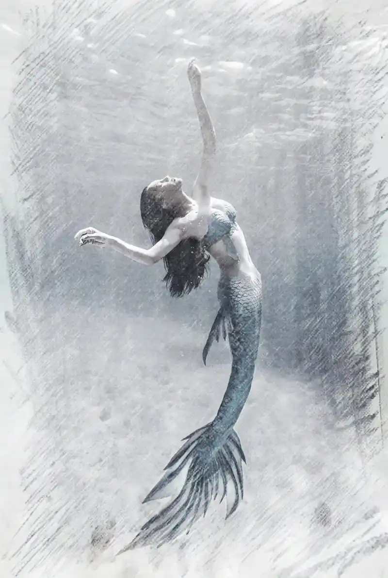 这条鱼尾连衣裙太迷人了!黑色带星空美人鱼连衣裙,上身 - 抖音