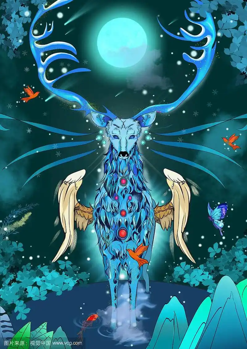 山海经  冰角雪鹿