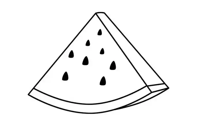 水果简笔画,西瓜简笔画