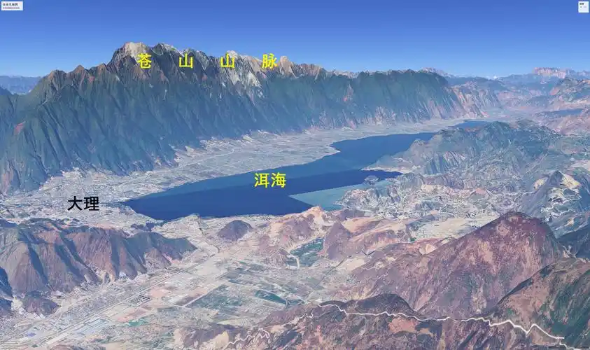 云南省八大民族自治州简易地形图:大理,西双版纳,文山,芒市等