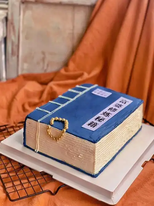 书本蛋糕又来咯恶搞蛋糕