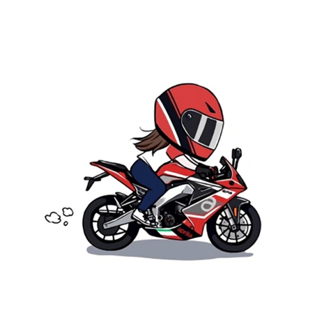 骑摩托车霸气女孩头像动漫(机车女孩头像霸气动漫) - 搞怪个性头像