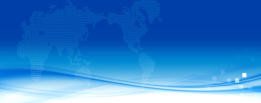 蓝色会议背景展板