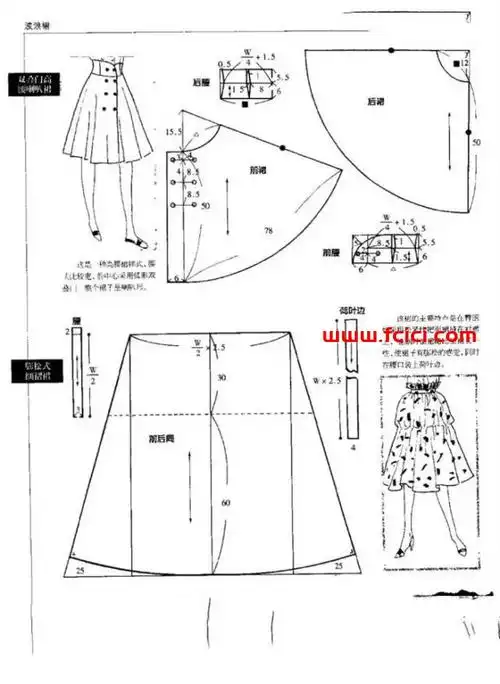 一块布教你做出简单漂亮的a字裙附裁剪教程图