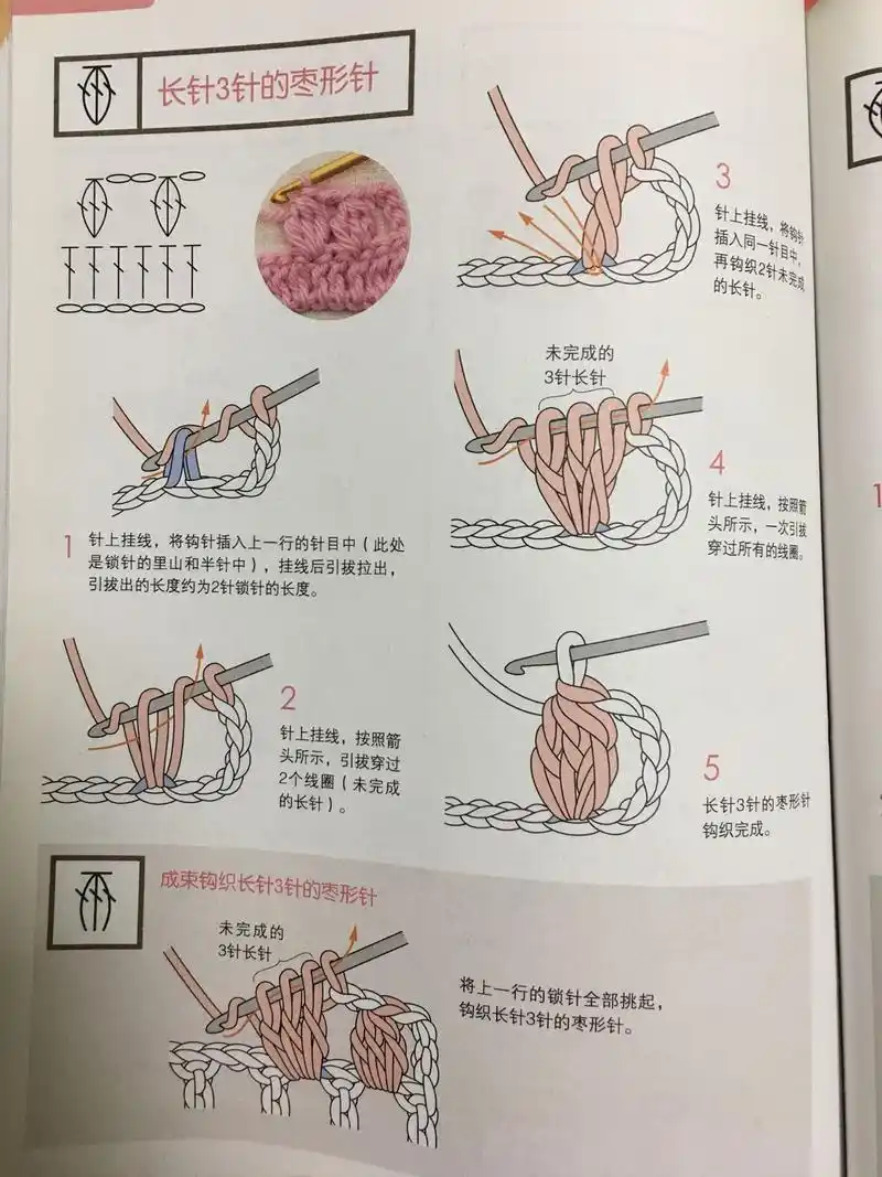 团子妈咪:像花朵一样的枣形针花样