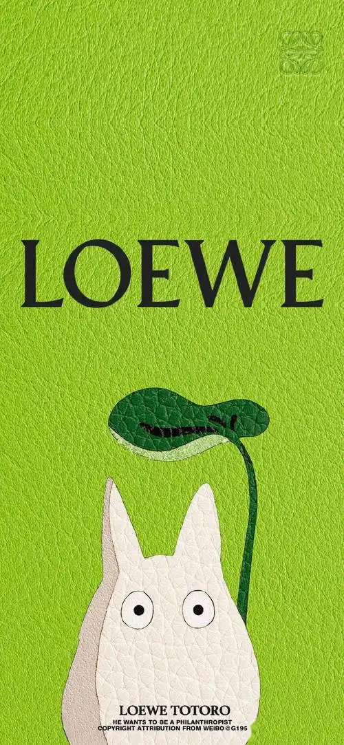 壁纸loewe搭配龙猫有被萌到