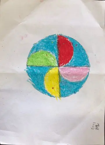 六(2)班 "用圆设计图案"作品展