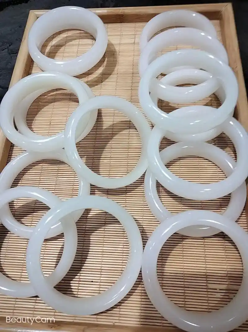 精美金丝玉羊脂白手镯#希望我的作品给您带来最美的回忆与快乐  - 抖