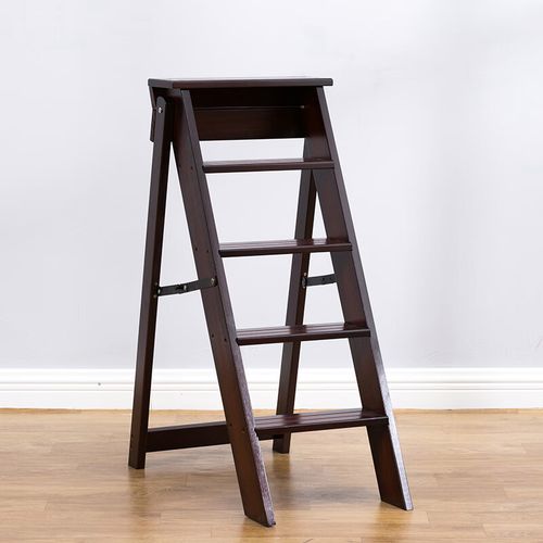 京懿选五步梯实木多功能可折叠五步梯子室内用人字梯木质简易踏步台阶