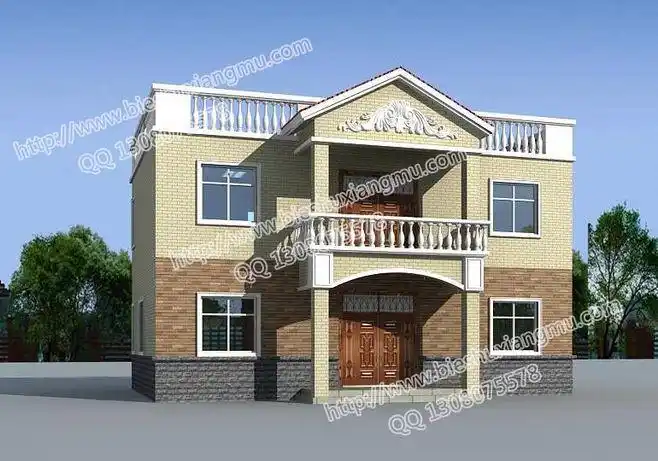 农村二层平顶房效果图