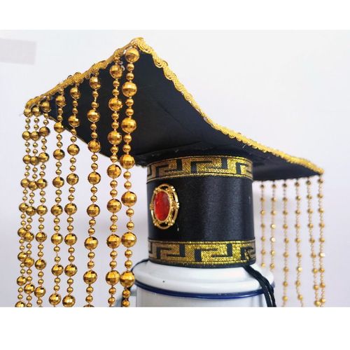洛必达古代皇帝帽子平顶头冠影视帽子玉皇大帝秦始皇帽垂帝皇帝头