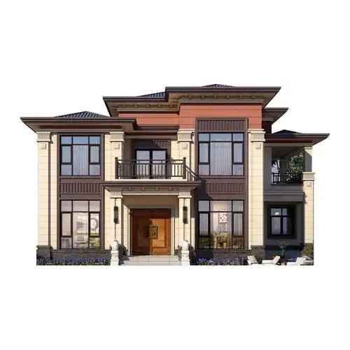 新中式二层别墅设计图"