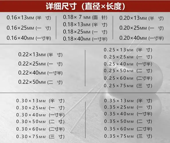 环球牌平柄针灸针一次性针灸非银针中医用毫针美容针500支装