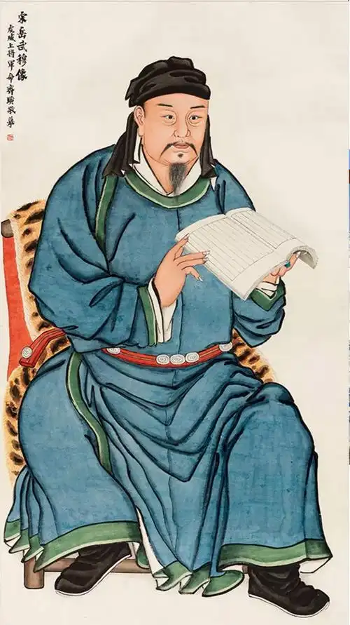 中国北京: 隆重展出齐白石画关公,岳飞像