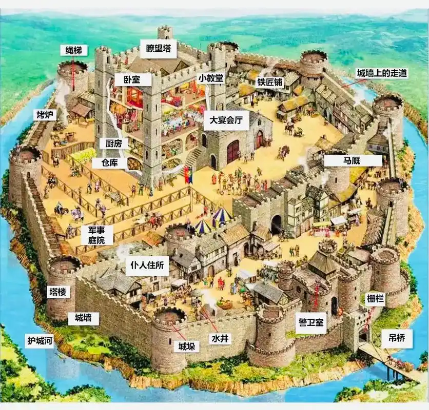 欧洲中世纪城堡.#城堡#建筑之美#欧洲建筑风格#中世纪