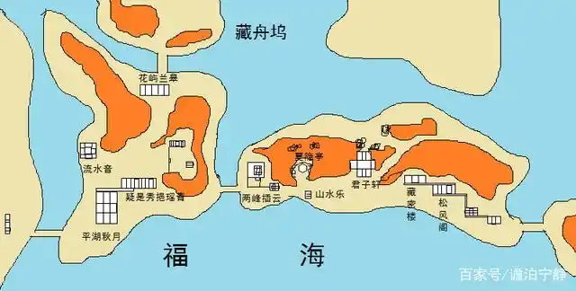 平湖秋月平面示意图