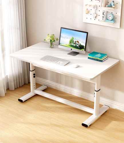 兰俊达2023新款直播桌子主播专用可升降ins电脑桌台式升降桌子书 白色