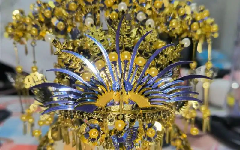 拼酷3d金属模型之凤冠