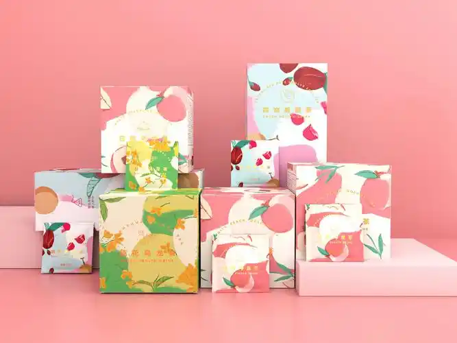 黑金传奇花茶果茶清新包装设计