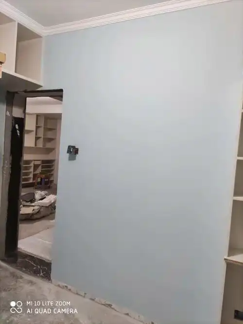 儿童房乳胶漆选的立邦远方 是个冷门色 但是我觉得挺好看 感觉没有