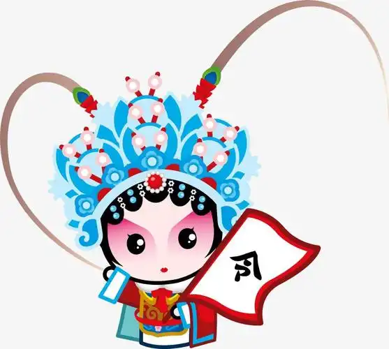 国粹京剧q版全套png动漫穆桂英