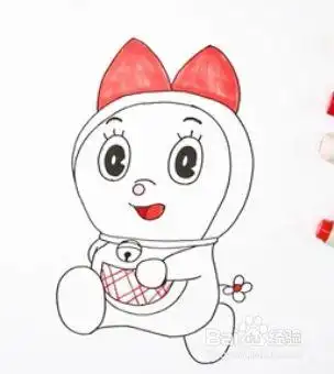 哆啦美怎么画