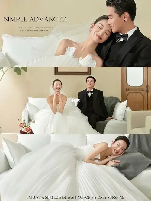 看一百次爱一百次的韩式室内婚纱照