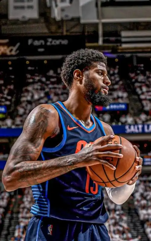 【篮球壁纸第23期】:保罗·乔治球星壁纸 - 篮球球星哈登壁纸 - 实验