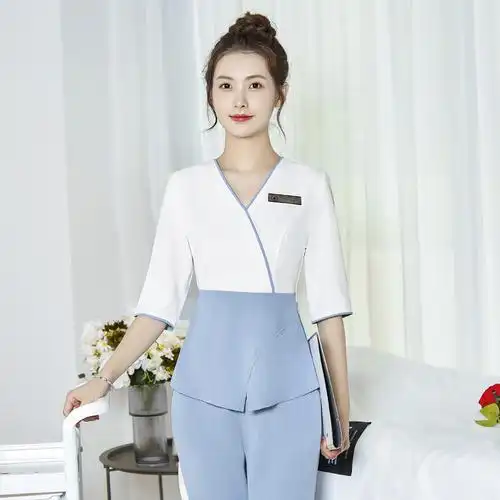 产康师工作服女春秋高端美容院皮肤管理足疗养身spa会所工装22415