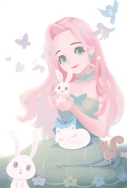 按着上次的想法继续画几个小马的拟人.这次是柔柔小可爱!