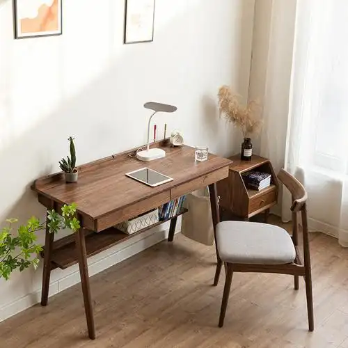 实木书桌家用写字桌小户型简约电脑桌