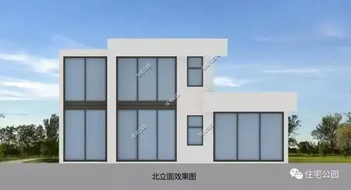 全落地窗 泳池 超大露台,9×12米现代度假小墅