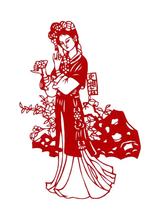 玉雕设计灵感,中华剪纸人物-玉邦