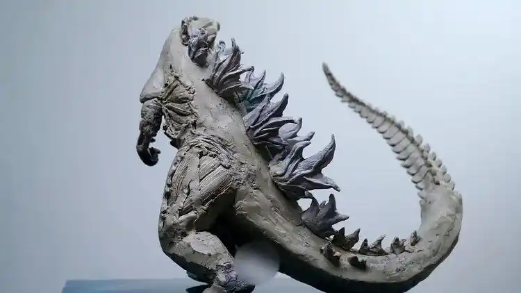 黏土模型哥斯拉vs自由女神它的来历你听说过吗3