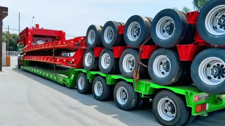 大件运输半挂车山东中誉特种汽车半挂车大件运输空气悬挂