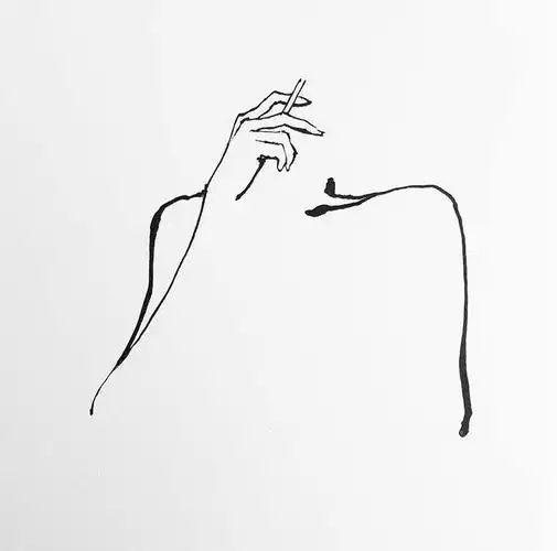 有没有白底一条黑线的简笔头像? - 知乎