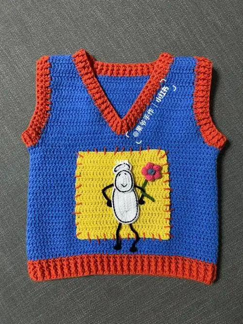 钩针宝宝马甲太好看了2天完工附图解